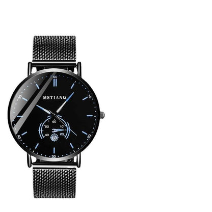 Trade Watch Stylish Black Technology Belt - Refined Steel Design, Trendy Look - Buy Center