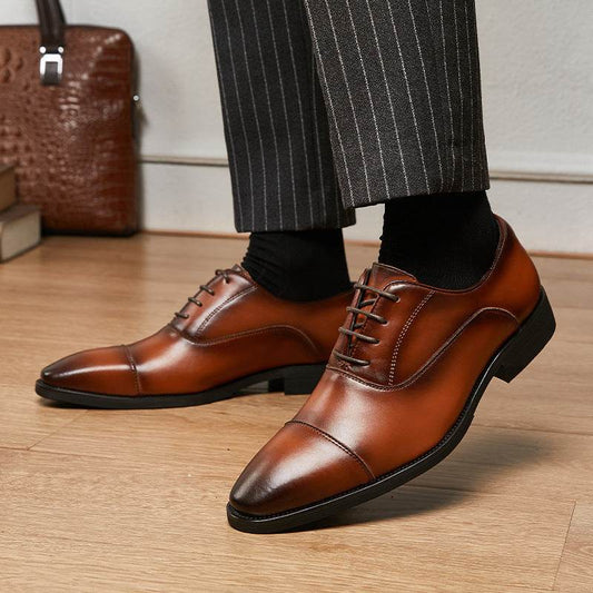 Buycenter Formal Wear Oxford Shoes - Height Increasing, Genuine Leather - Buy Center