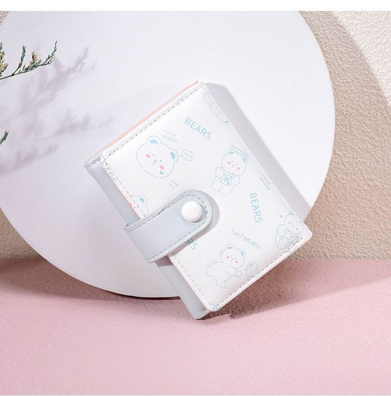 Cute Cartoon Girl's Wallet - Fresh Animal Design, Stylish & Compact - Buy Center