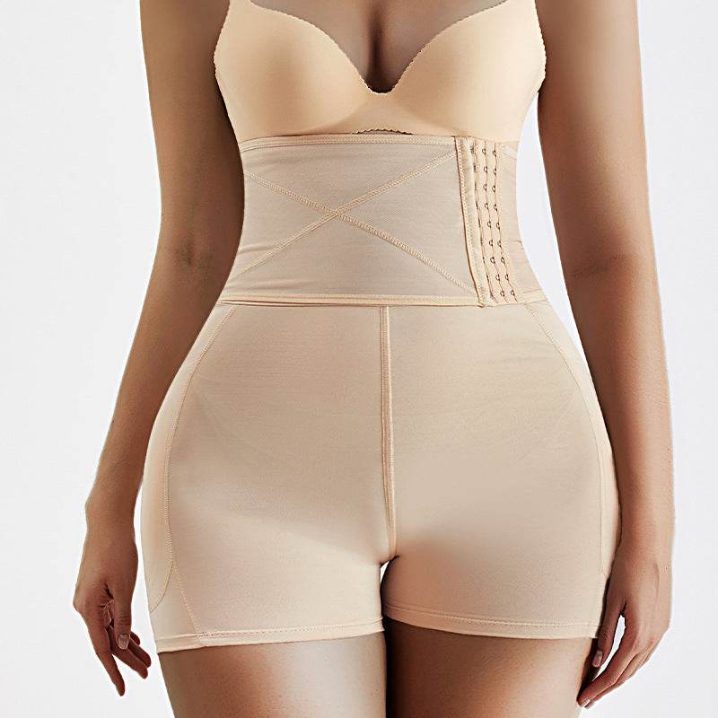 Buycenter Plus Size High Waist Belly Band Pants - Women's Body Shaping Shorts - Buy Center