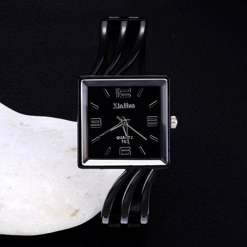 Buy Center Ladies Quartz Bracelet Watch - Stylish Square Dial & Alloy Strap - Buy Center