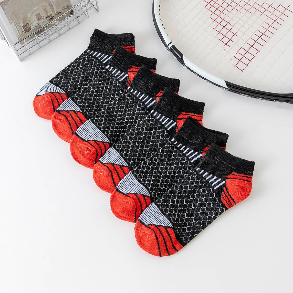 Breathable Men's Sports Socks - Non-Slip Running & Stylish Colors - Buy Center