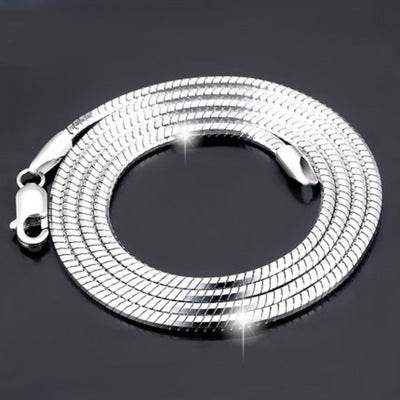 Sterling Silver Plated Necklace Chain - Korean Fashion for Men & Women - Buy Center
