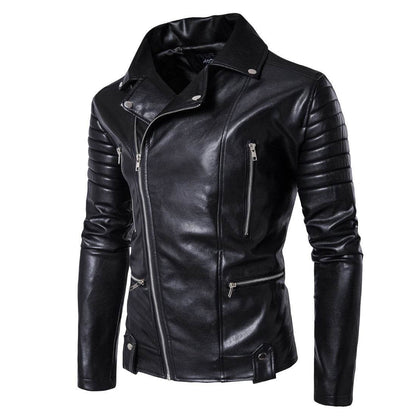Trendy Men's Motorcycle Leather Jacket - Genuine Cow Split Suede 2025 - Buy Center