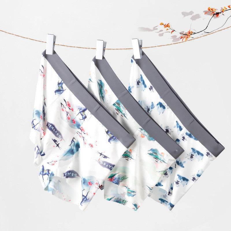 Men's Ice Silk Boxershorts - Breathable Antibacterial Comfort for All-Day Wear - Buy Center