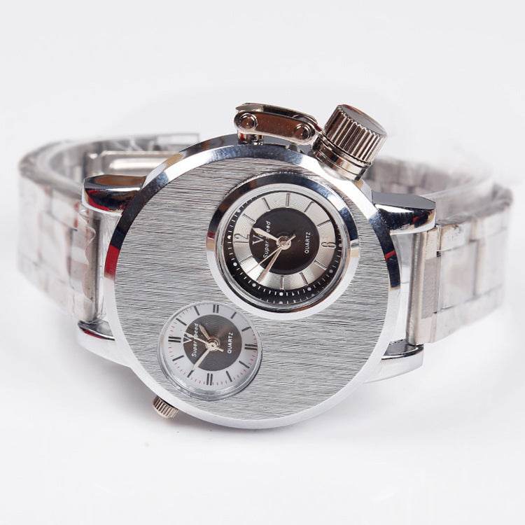 Buy Center Quartz Wristwatch for Men - Alloy Case with Leather Band - Buy Center