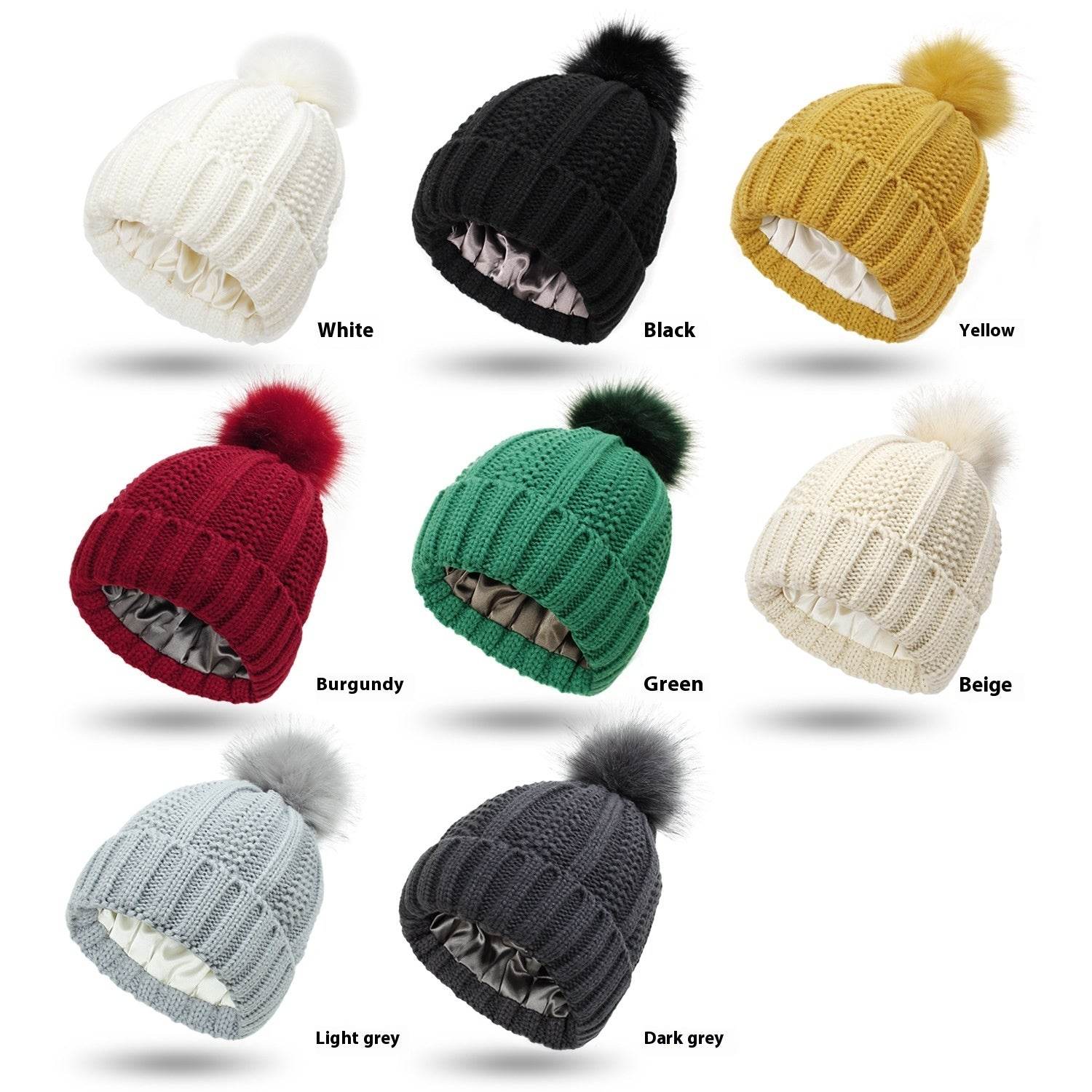 Stylish Woolen Cap - Trendy Knit Stretch Hat for Women, Warm & Windproof - Buy Center