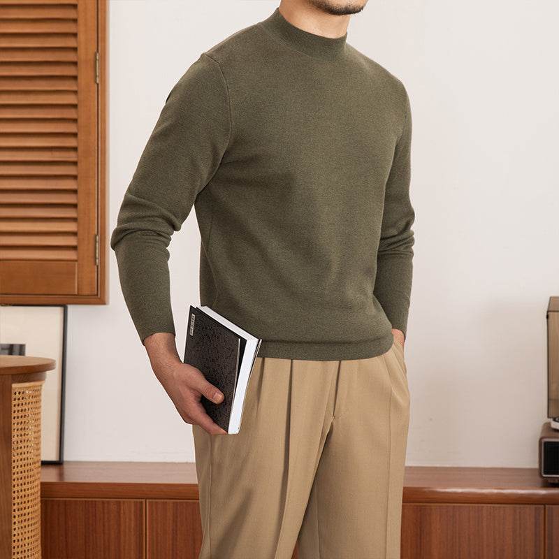 Buycenter Commuter Men's Sheep Wool Base Shirt - Slim Fit Long Sleeve - Buy Center