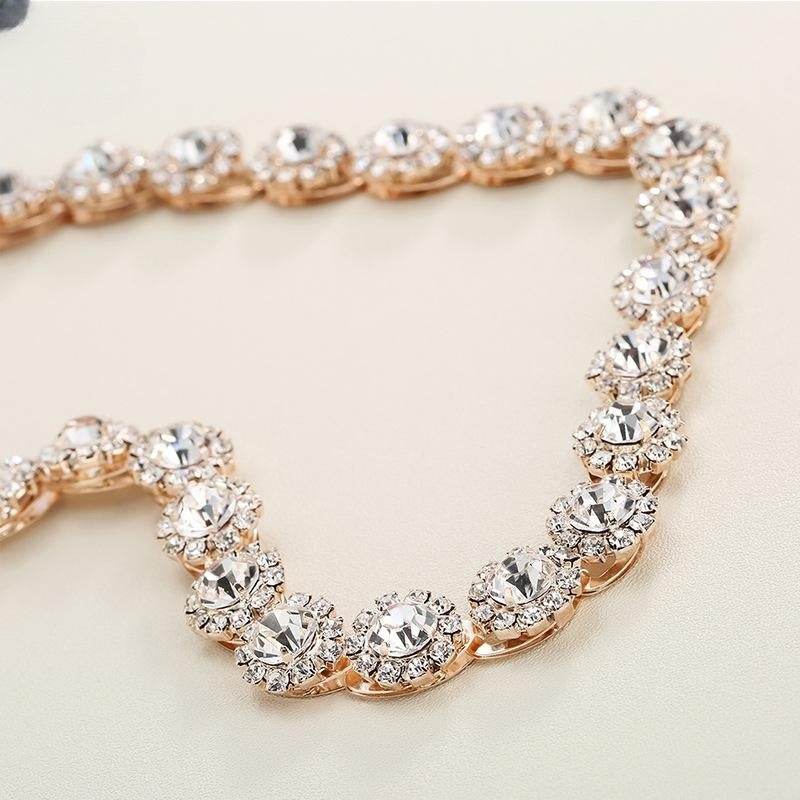 Elegant Bridal Rhinestone Sunflower Hair Band - Stylish Wedding Accessory - Buy Center
