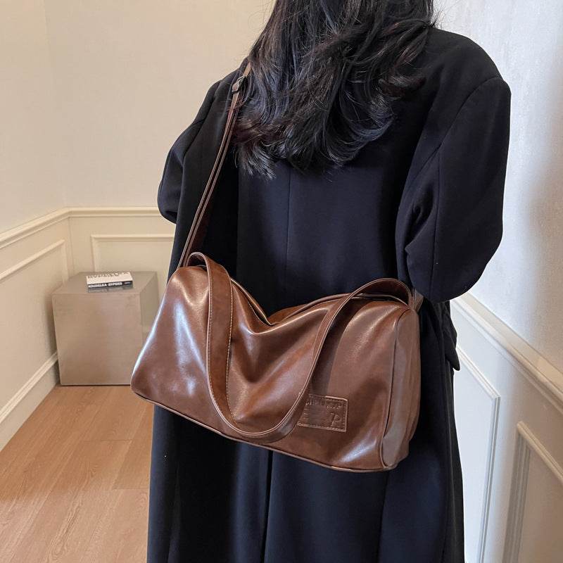 Women's Trendy One-Shoulder Bag - Soft PU, Large Capacity Crossbody - Buy Center