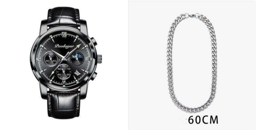 Multifunctional Men's Waterproof Watch - Luminous Quartz Style from Buycenter - Buy Center