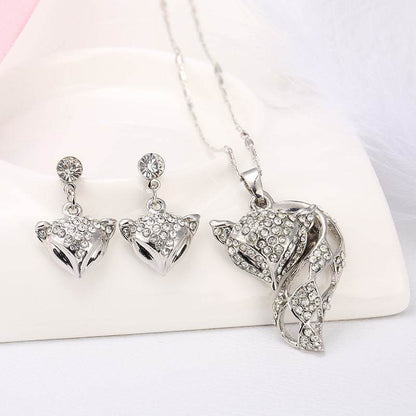 Allo Fox Necklace and Earring Set - Elegant Fine Jewelry for Any Occasion - Buy Center