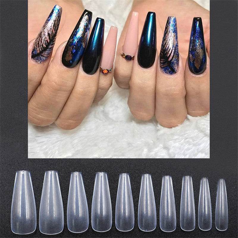 500 Transparent Ballet Fake Nails - High-Quality Acrylic for Nail Art - Buy Center