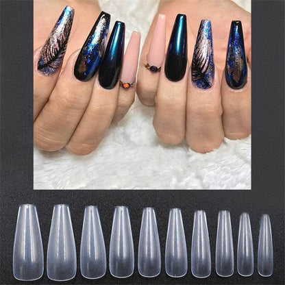 500 Transparent Ballet Fake Nails - High-Quality Acrylic for Nail Art - Buy Center