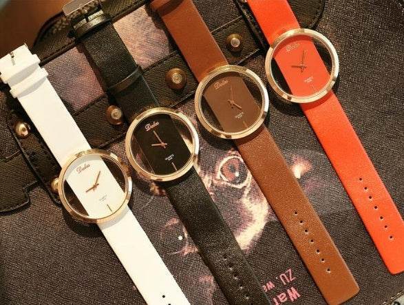 Buycenter Ladies Hollow Watch - Fashion Waterproof Quartz with Pin Buckle - Buy Center