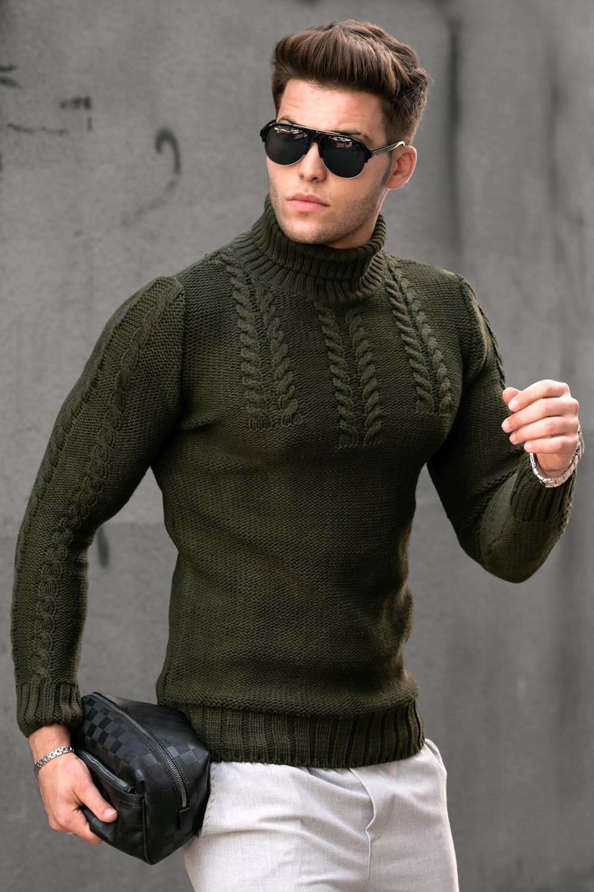 Buycenter Men's Turtleneck Sweater - Thermal Long-Sleeve for Winter - Buy Center