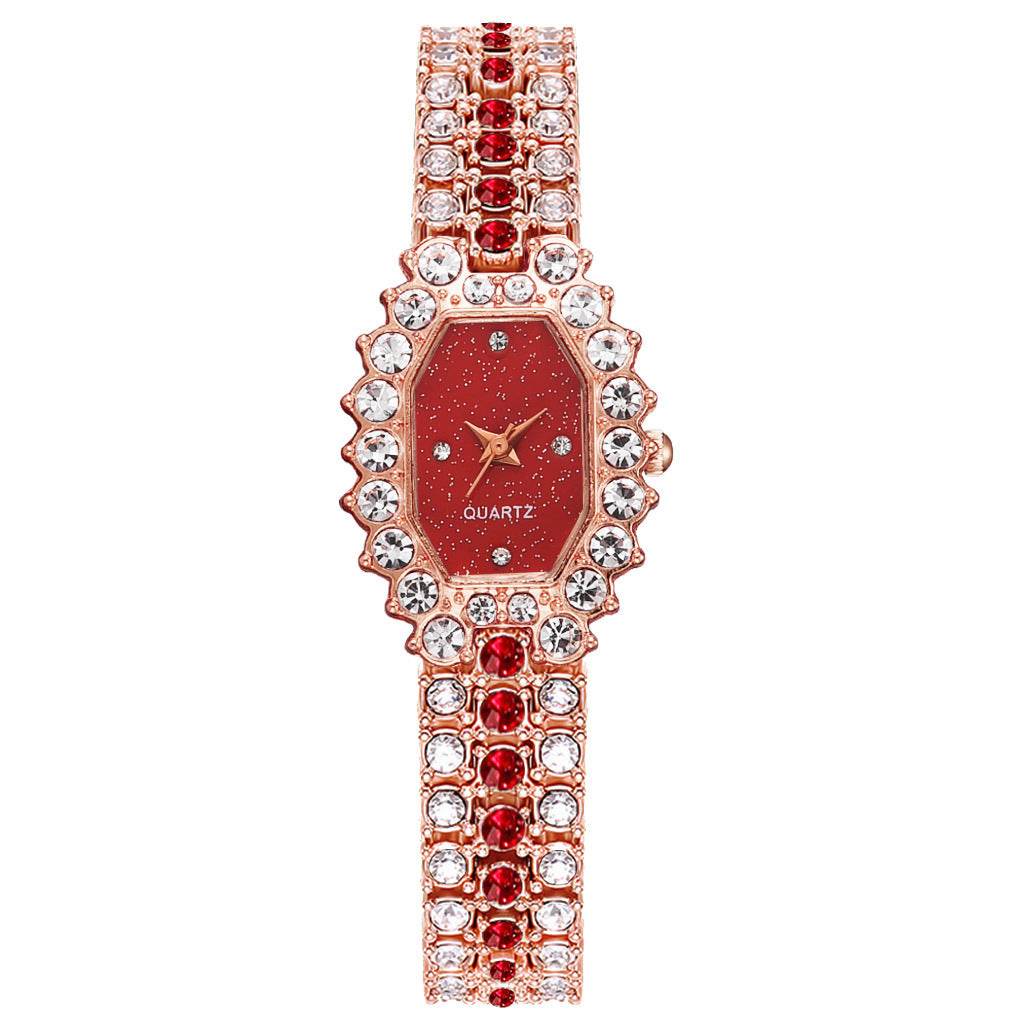 Elegant Ladies Diamond Watch - Starry Emerald Quartz Fashion Timepiece - Buy Center