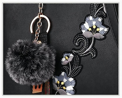 Buycenter Stylish Women's Handbag - Flower Pattern Crossbody Tote Bag - Buy Center