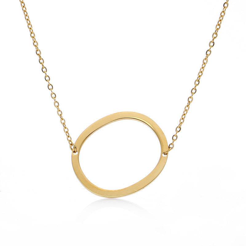 Fabulous Rose Gold Initial Letter Pendant Necklace - Premium K-Gold Design - Buy Center