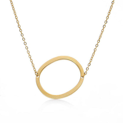 Fabulous Rose Gold Initial Letter Pendant Necklace - Premium K-Gold Design - Buy Center