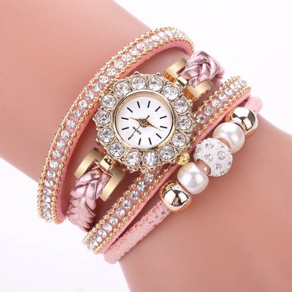 Creative Quartz Watch for Women - Pearl Diamond Design, Casual Elegance - Buy Center