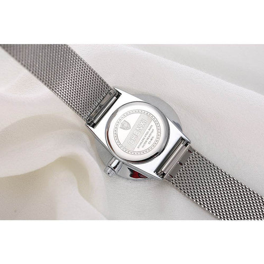 Spot Ultra-Thin Women's Quartz Watch - Waterproof Steel Mesh Belt Style - Buy Center