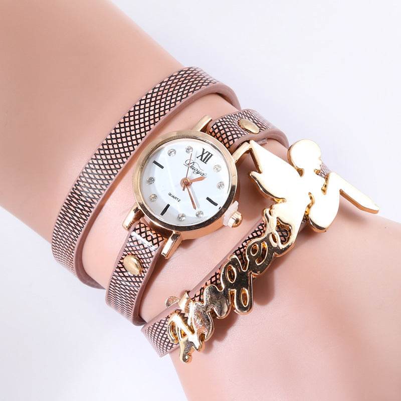 Buy Center DIY Angel Pendant Quartz Watch - Elegant Women's Timepiece - Buy Center