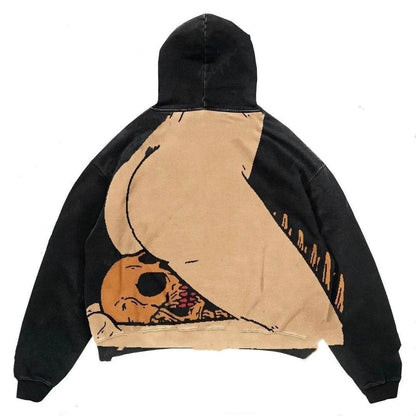 Hip Hop Retro Harajuku Hoodie for Men - Trendy Pullover Sports Sweater - Buy Center