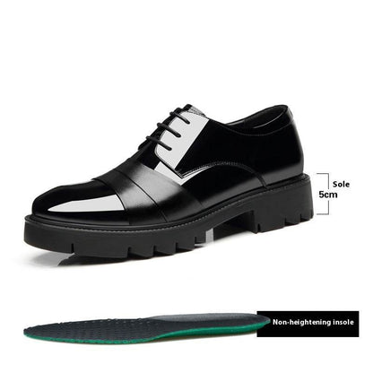 Men's Height Increasing Insole Shoes - 10cm Platform for Business Style - Buy Center