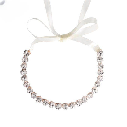 Elegant Bridal Rhinestone Sunflower Hair Band - Stylish Wedding Accessory - Buy Center