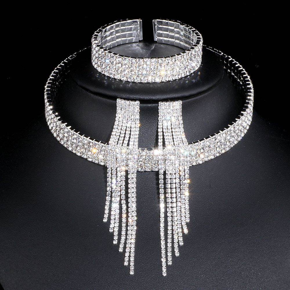 Buycenter Diamond Choker Necklace Set - Stylish Jewelry for Women - Buy Center