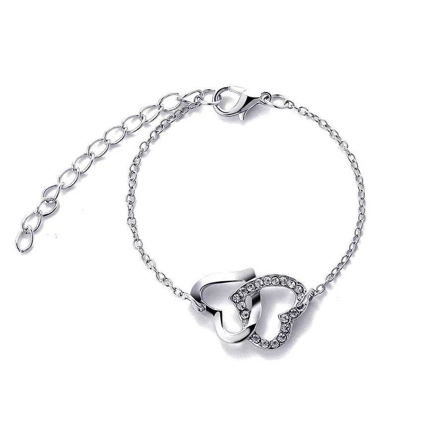 Buy Center Women's All-match Jewelry Set - Heart Shape Necklace & Rings - Buy Center