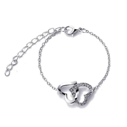 Buy Center Women's All-match Jewelry Set - Heart Shape Necklace & Rings - Buy Center