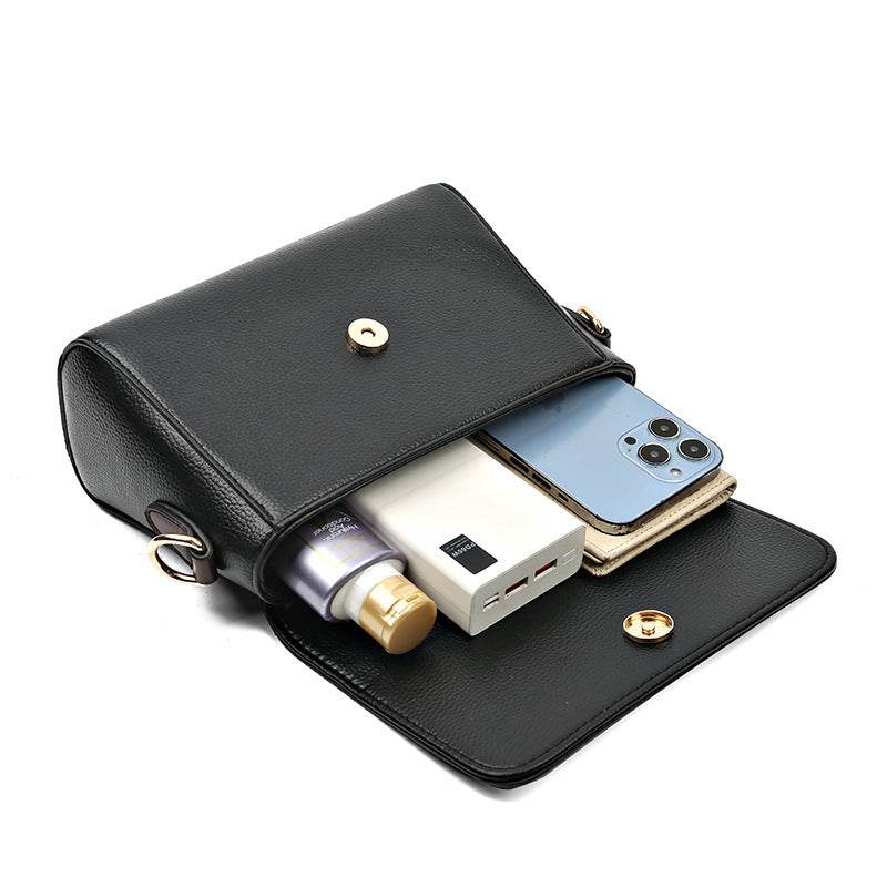 Buycenter Women's Simple Texture Messenger Bag - Urban Style, Soft PU - Buy Center