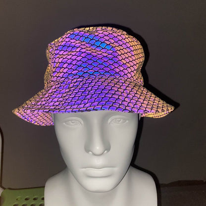 Buycenter Colorful Reflective Bucket Hat - Sunshade for Summer Style - Buy Center