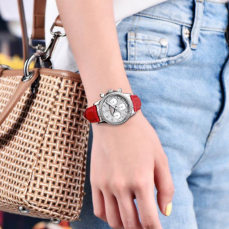 Women's Fashion Diamond Watch - Luminous Steel Band, Stylish Elegance - Buy Center