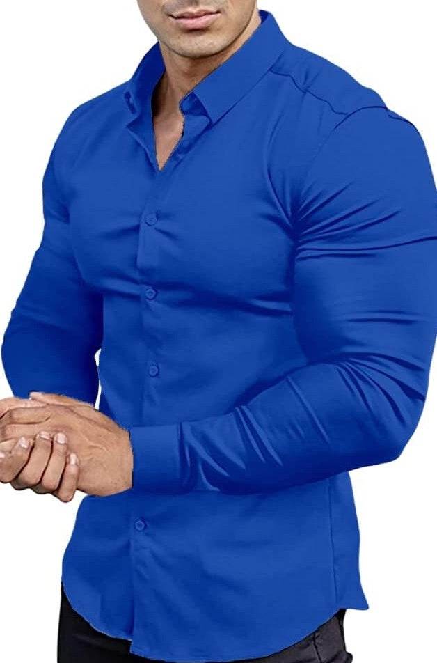 Men's Non-Ironing Casual Shirt - Anti-Wrinkle, Four-Sided Stretch Fabric - Buy Center