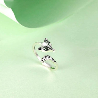 S925 Thai Silver Unisex Fox Ring - Elegant 925 Jewelry for Any Style - Buy Center