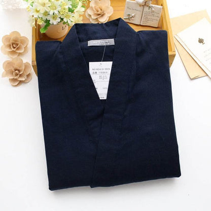 Comfortable Men's Cotton Kimono Pajamas - Breathable & Loose Design - Buy Center