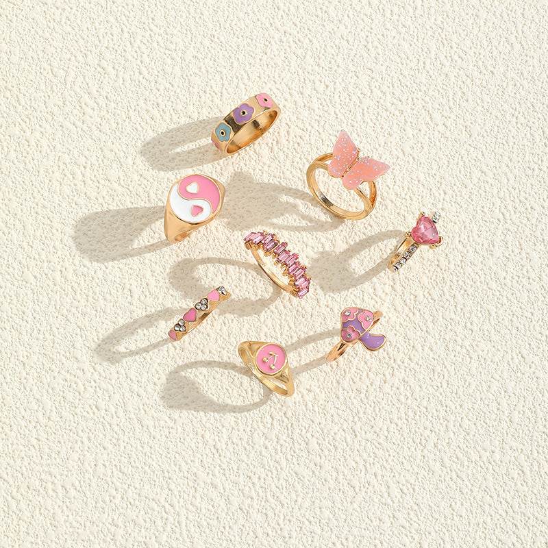 European & American Color Dripping Ring - Trendy Engagement Jewelry 2025 - Buy Center