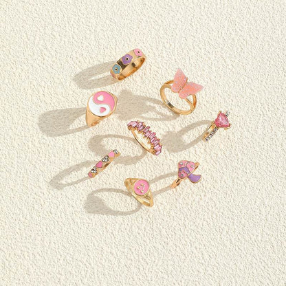 European & American Color Dripping Ring - Trendy Engagement Jewelry 2025 - Buy Center