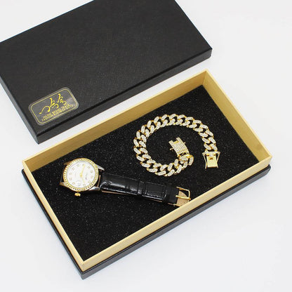 Elegant Couple Watch Suit - Stylish Men’s & Women’s Watches Gift Set - Buy Center