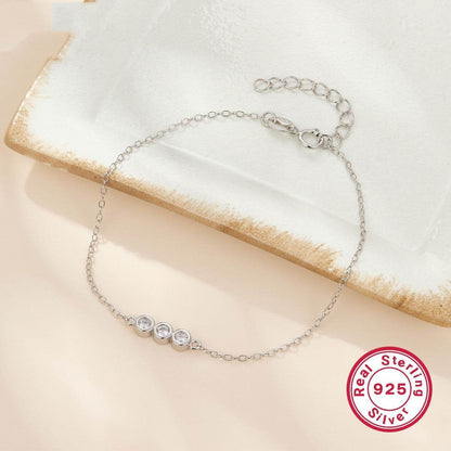 Buycenter 925 Silver Bracelet - Elegant European and American Design - Buy Center