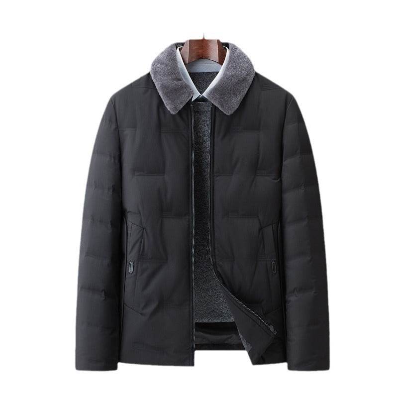 Detachable Wool Lapel Business Jacket - Premium Stylish Winter Coat for Men - Buy Center