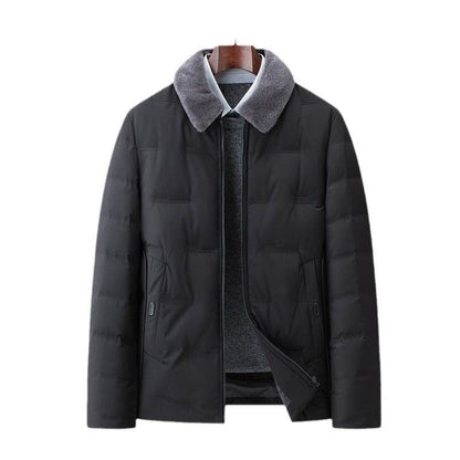 Detachable Wool Lapel Business Jacket - Premium Stylish Winter Coat for Men - Buy Center