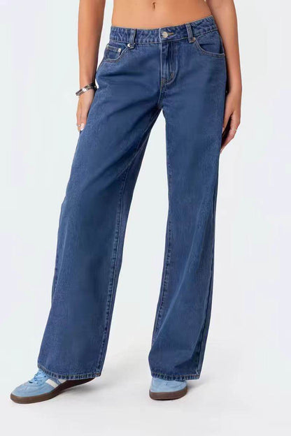 Stylish Low Waist Wide Leg Jeans - Modern Women's Fashion 2025 - Buy Center