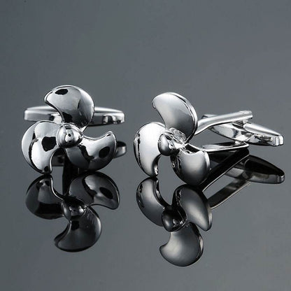 Grass Rose Gold & Silver Cufflinks - Premium Stylish Accessory for Anyone - Buy Center