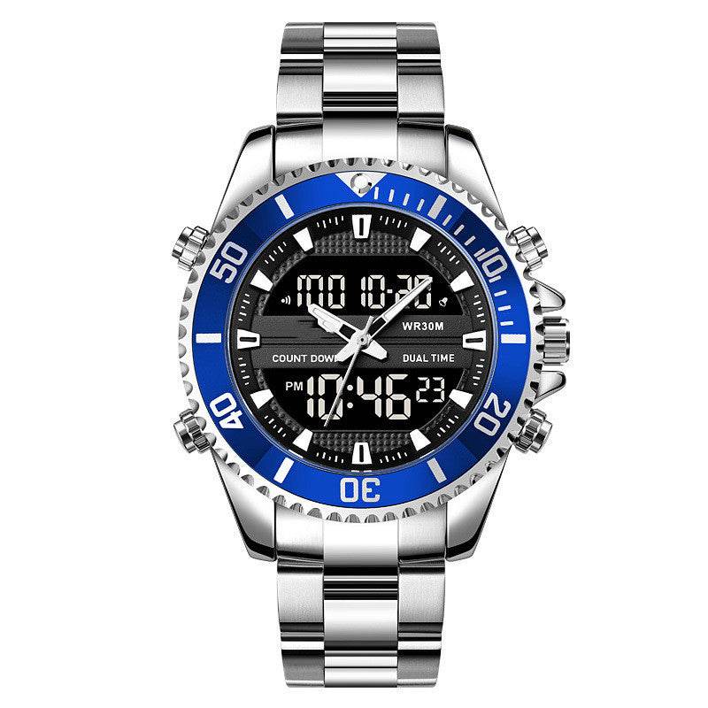 Buycenter Men's Multifunctional Outdoor Watch - Dual Display, Water Resistant - Buy Center