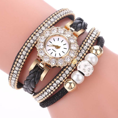 Creative Quartz Watch for Women - Pearl Diamond Design, Casual Elegance - Buy Center