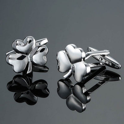 Grass Rose Gold & Silver Cufflinks - Premium Stylish Accessory for Anyone - Buy Center